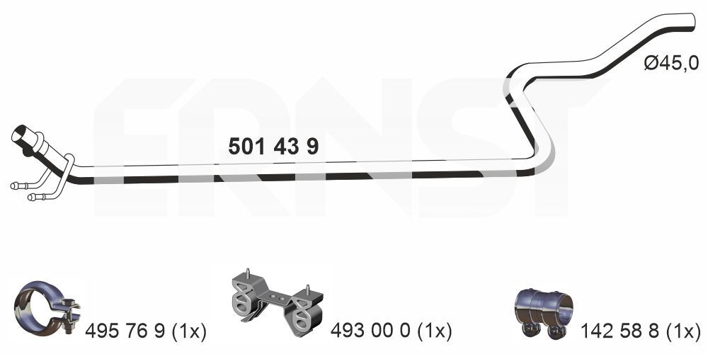 Rura wydechowa ERNST 501439