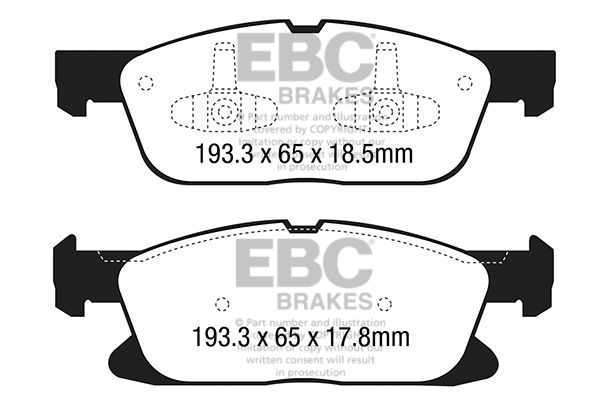set placute frana,frana disc EBC Brakes DP23046