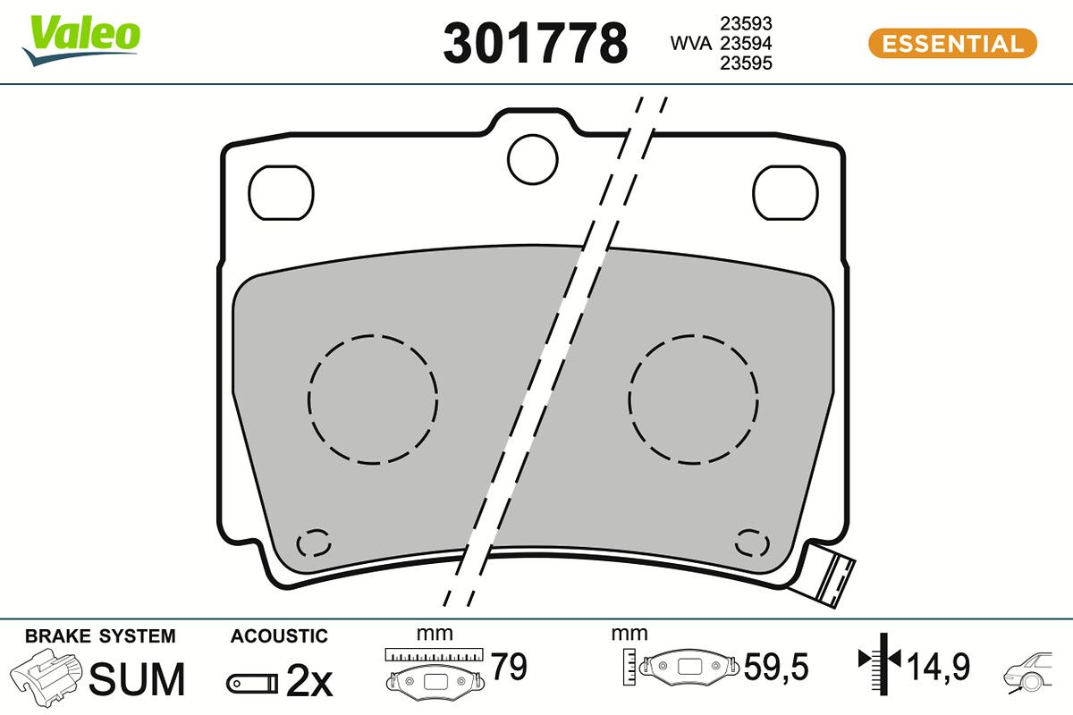 Комплект тормозных колодок, дисковый тормоз