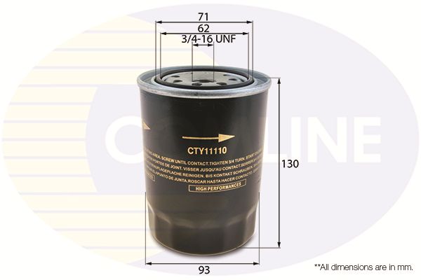 Filtr oleju COMLINE CTY11110