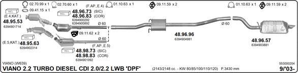 Układ wydechowy IMASAF 553000204