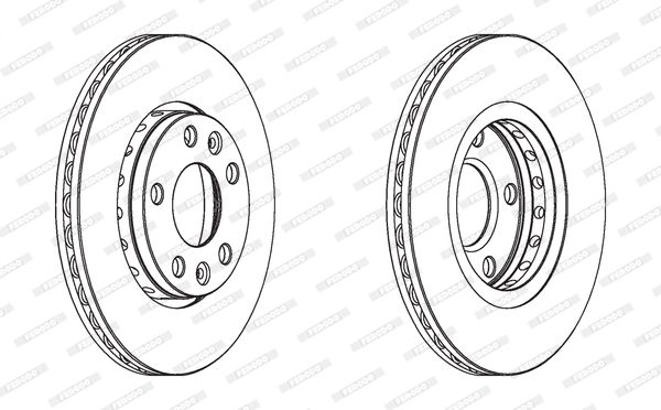 Tarcza hamulcowa FERODO DDF1728C