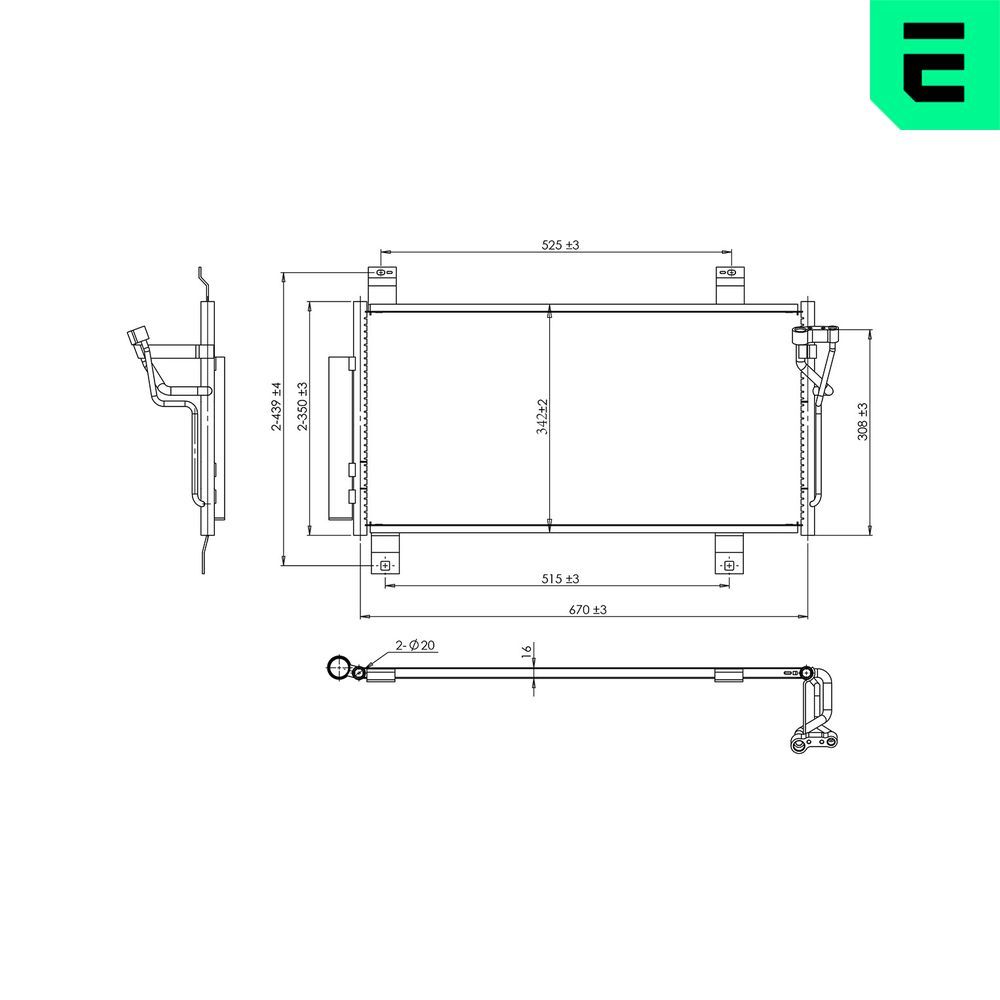 Condensator, climatizare ERA 667431