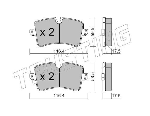 Piduriklotsi komplekt,ketaspidur