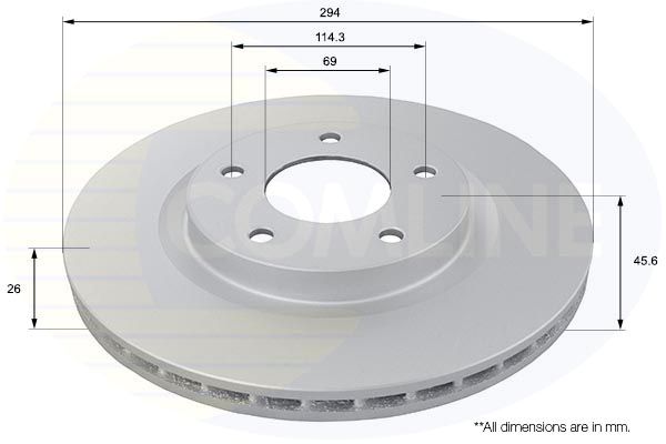 Tarcza hamulcowa COMLINE ADC2721V