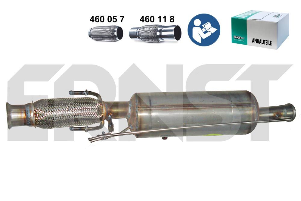 Filtr sadzy / filtr cząstek stałych, układ wydechowy ERNST 910811