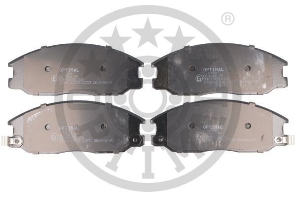 Zestaw klocków hamulcowych, hamulce tarczowe OPTIMAL 12084