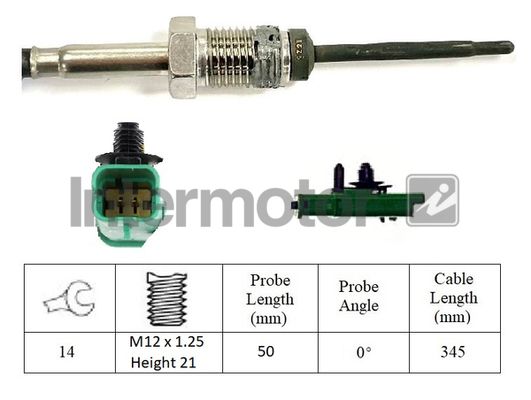 czujnik, temperatura spalin INTERMOTOR 27390