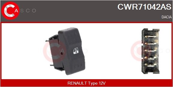 Spínač, zvedací zařízení oken CASCO CWR71042AS