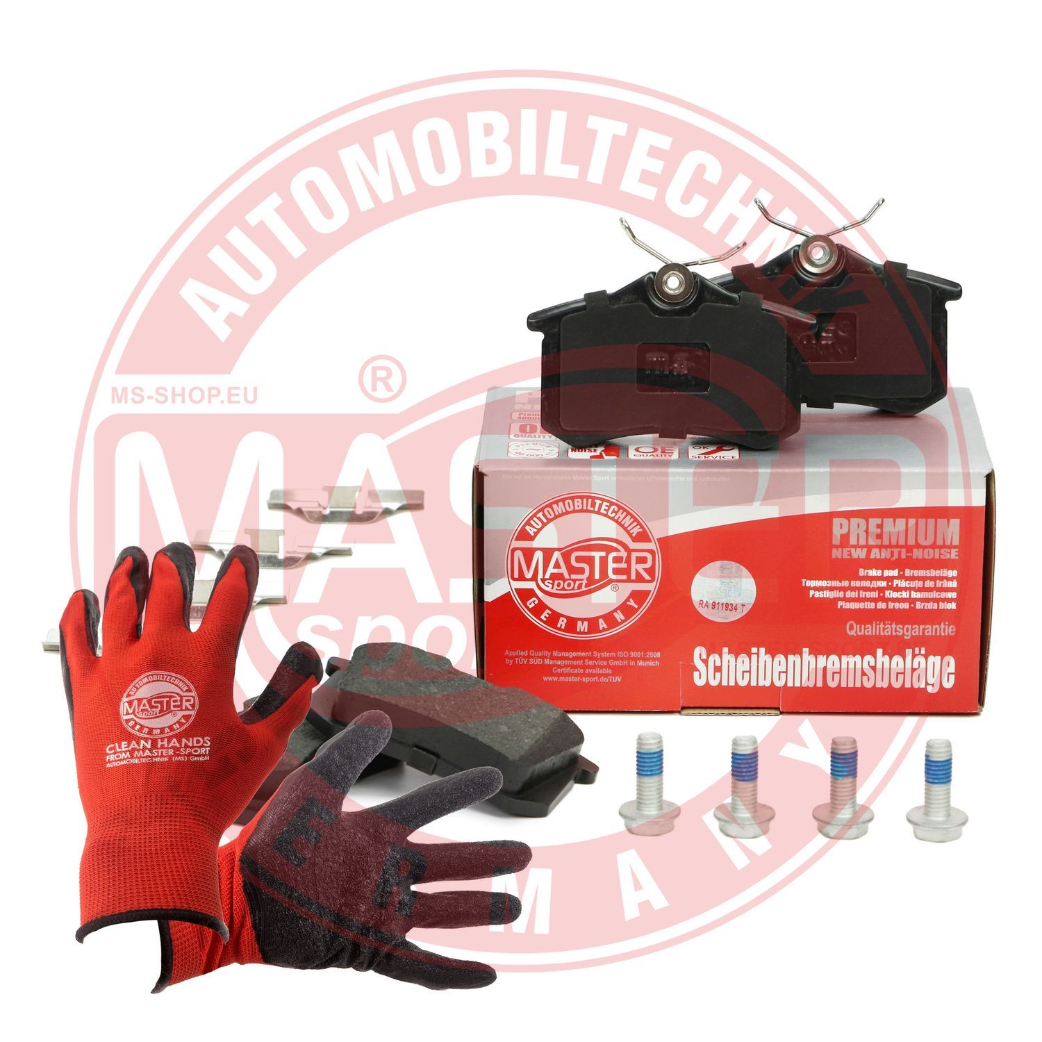 Zestaw klocków hamulcowych, hamulce tarczowe MASTER-SPORT GERMANY 13046027752N-SET-MSP