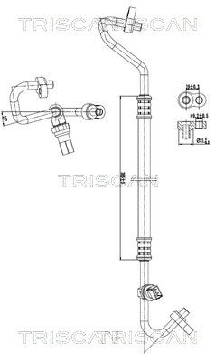 conducta presiune variabila,aer conditionat TRISCAN 9010 81001