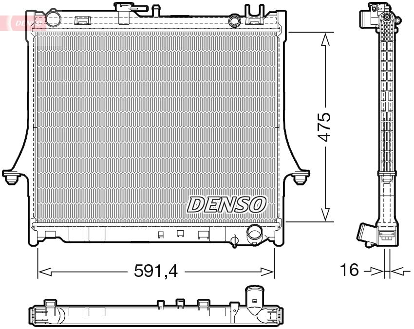 Chłodnica, układ chłodzenia silnika DENSO DRM99016