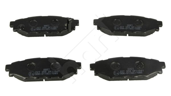 Zestaw klocków hamulcowych, hamulce tarczowe HART 227 359