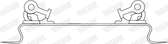 Uchwyt, system wydechowy WALKER 83521