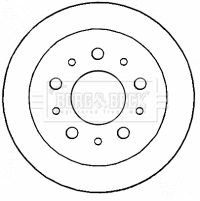Tarcza hamulcowa BORG & BECK BBD4609