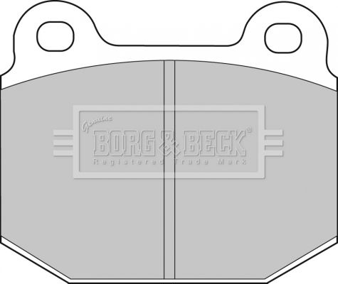 Zestaw klocków hamulcowych, hamulce tarczowe BORG & BECK BBP1005