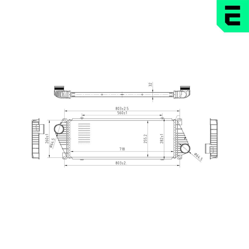 Intercooler, compresor ERA 672041