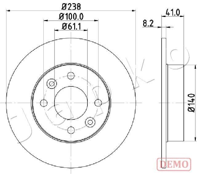 Tarcza hamulcowa JAPKO 600700C