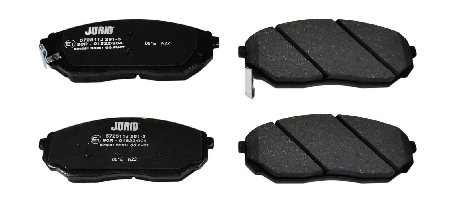 Комплект тормозных колодок, дисковый тормоз