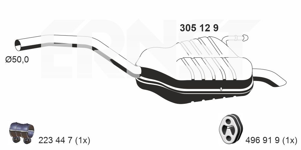 Toba esapament finala ERNST 305129