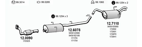 Układ wydechowy ASSO ART2992
