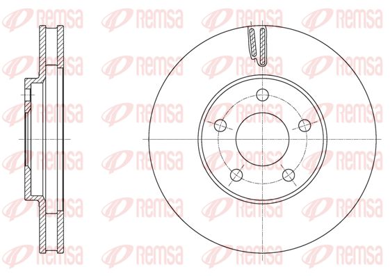 Tarcza hamulcowa KAWE 61995 10