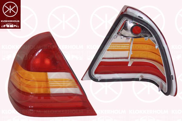 Szkło lampy, lampa tylna zespolona KLOKKERHOLM 35120752