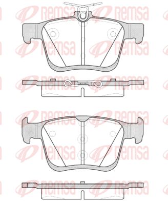 Zestaw klocków hamulcowych, hamulce tarczowe KAWE 1516 00