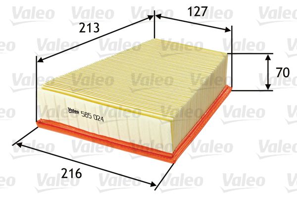 Vzduchový filter VALEO 585024