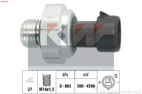 Czujnik, ciśnienie oleju KW 480079
