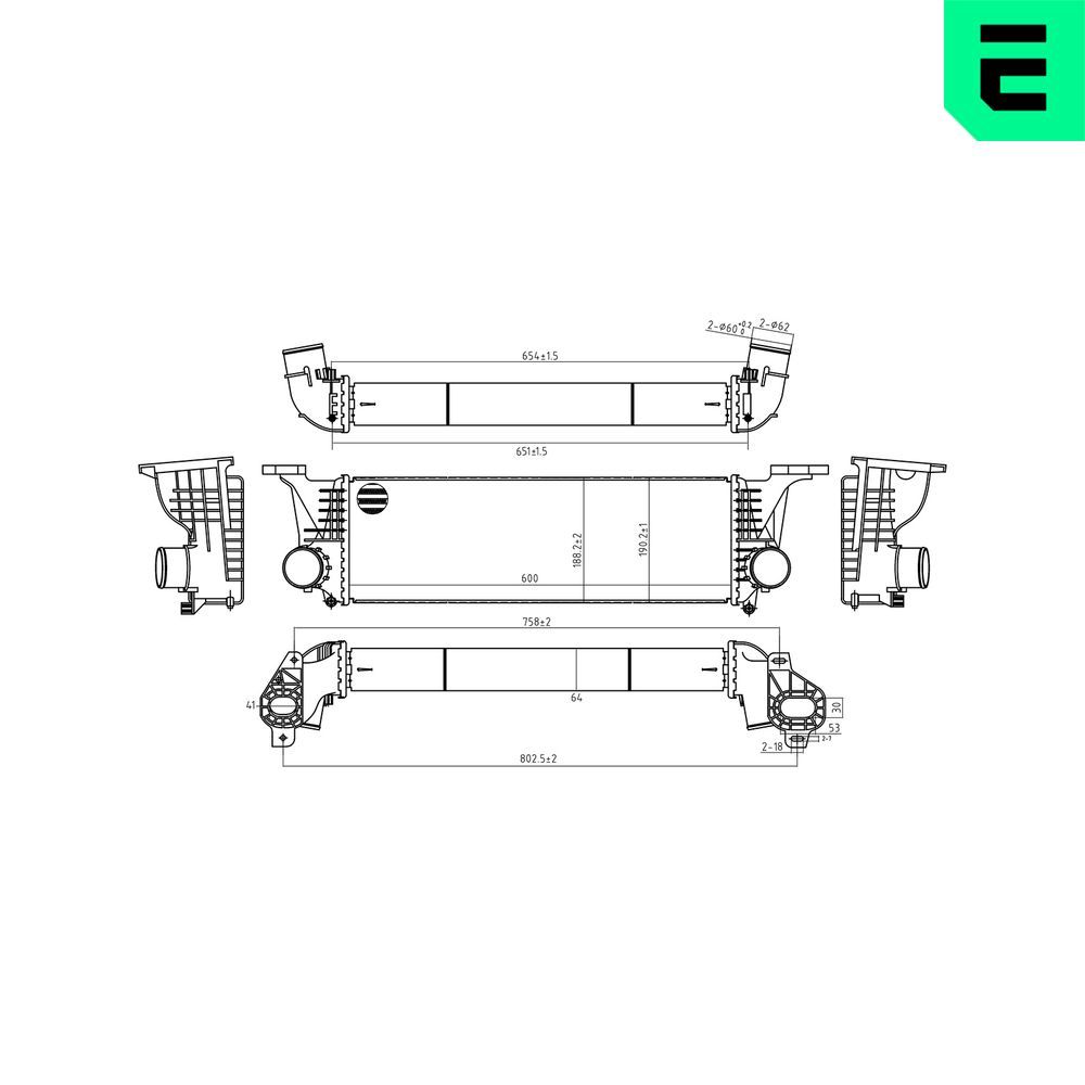 Intercooler, compresor ERA 672019