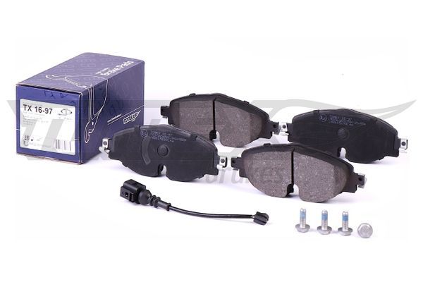 Levně Sada brzdových destiček, kotoučová brzda TOMEX Brakes 16-97