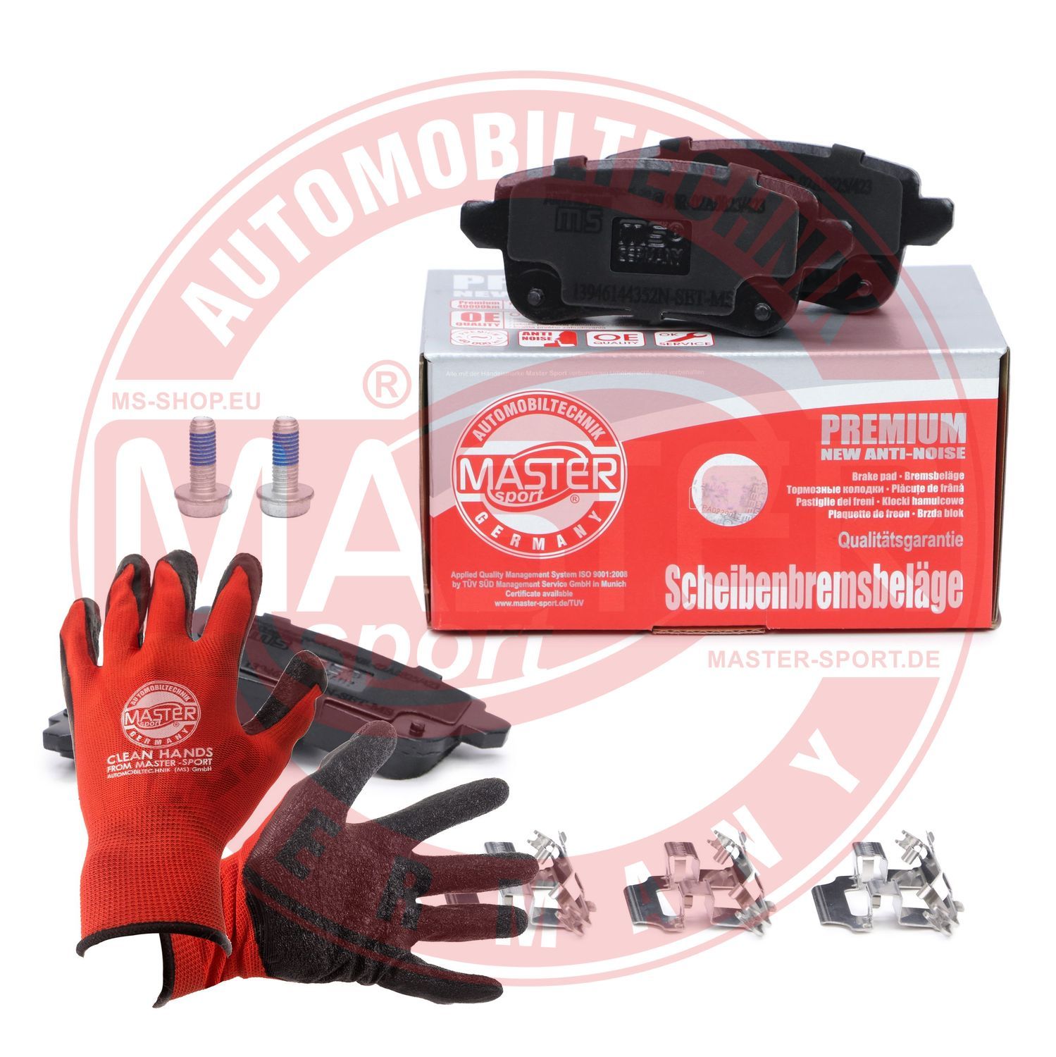 Zestaw klocków hamulcowych, hamulce tarczowe MASTER-SPORT GERMANY 13046144352N-SET-MSP