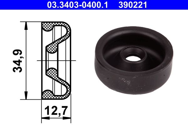 Burduf cauciuc, cilindru receptor frana ATE 03.3403-0400.1