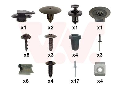 Set montaj, bara protectie VAN WEZEL 1506794