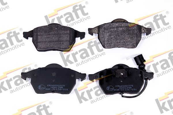Sada brzdových destiček, kotoučová brzda KRAFT AUTOMOTIVE 6000375