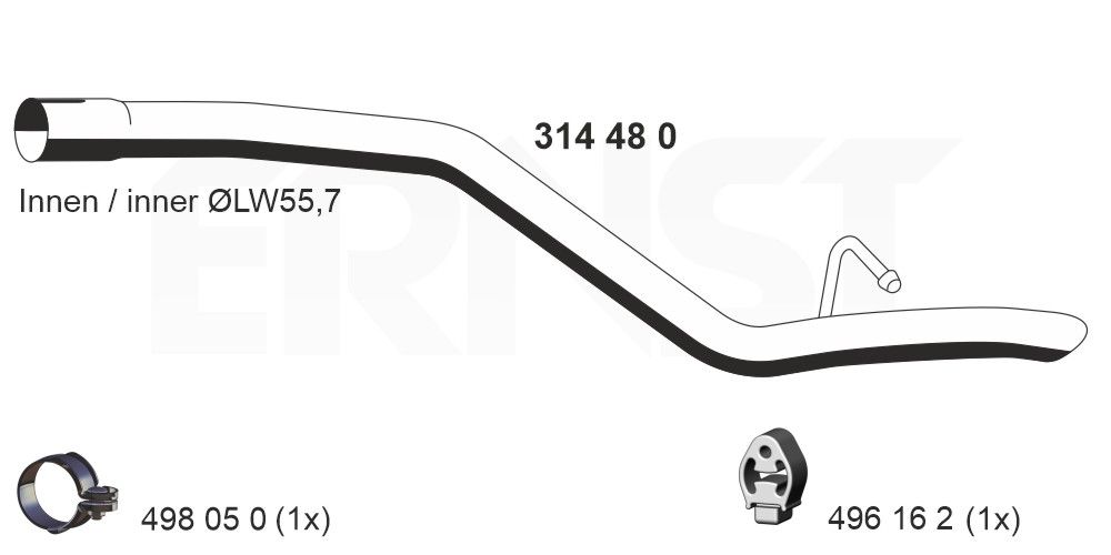 Racord evacuare ERNST 314480