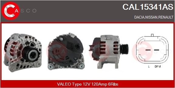 Levně generátor CASCO CAL15341AS