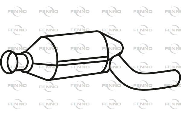 Filtr sadzy / filtr cząstek stałych, układ wydechowy FENNO 18307797212