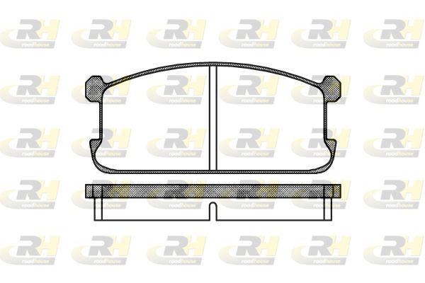 Zestaw klocków hamulcowych, hamulce tarczowe ROADHOUSE 2106.00