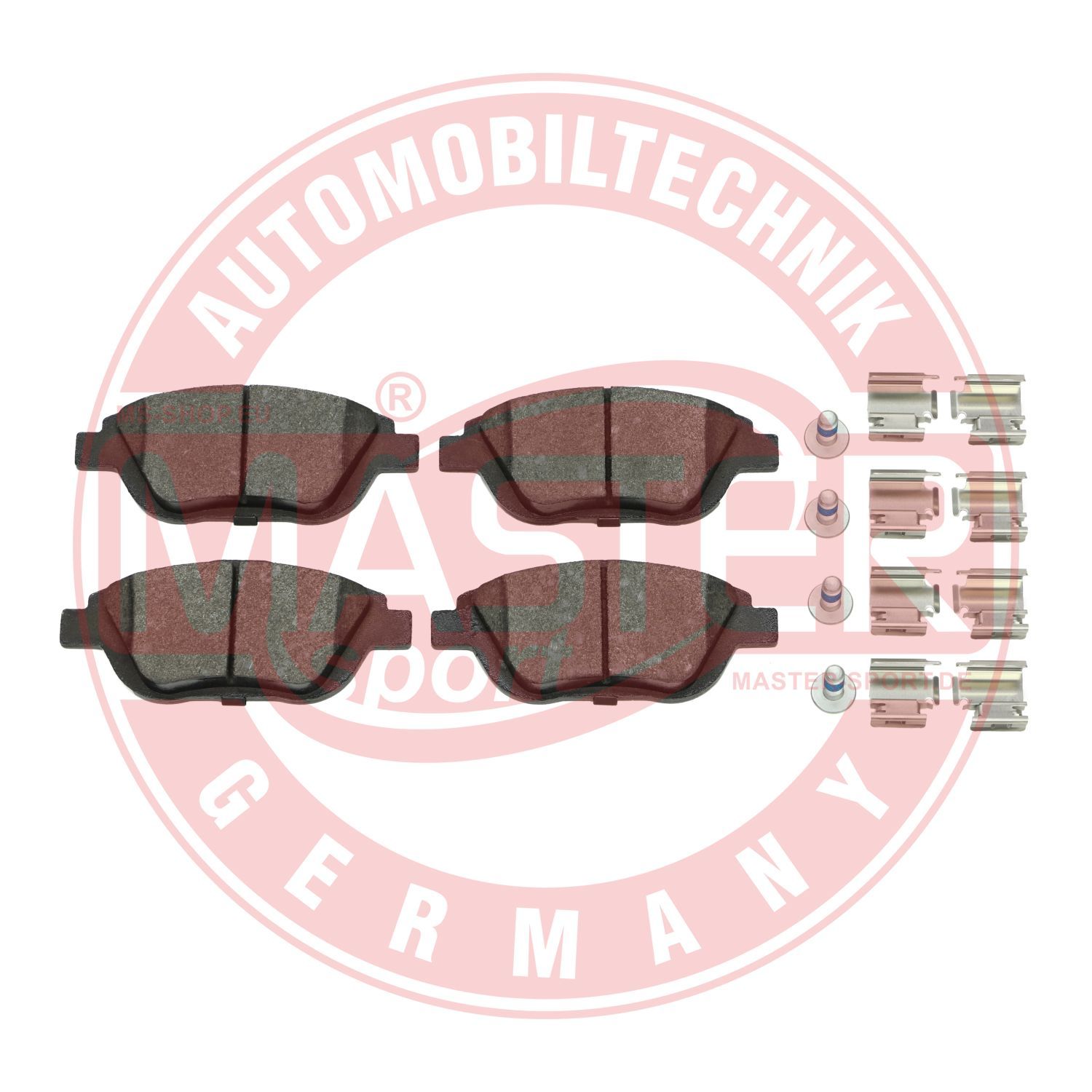 Zestaw klocków hamulcowych, hamulce tarczowe MASTER-SPORT GERMANY 13046038552N-SET-MS