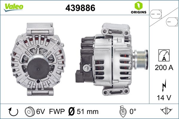 Alternator VALEO 439886