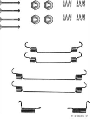 Zestaw dodatków, szczęki hamulcowe HERTH+BUSS JAKOPARTS J3561006