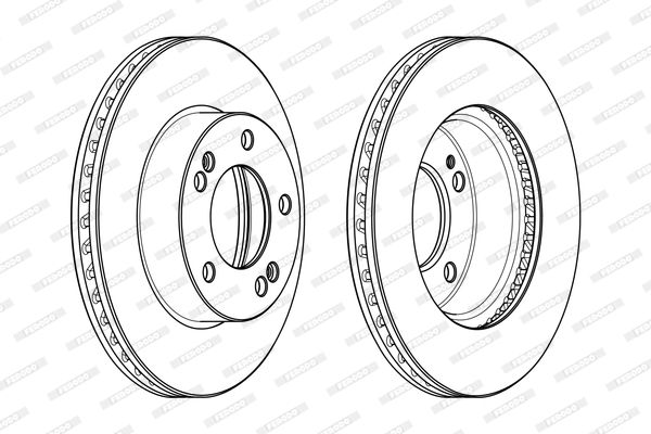 Tarcza hamulcowa FERODO DDF1810C