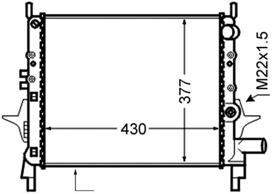Chłodnica, układ chłodzenia silnika MAHLE CR 1019 000S