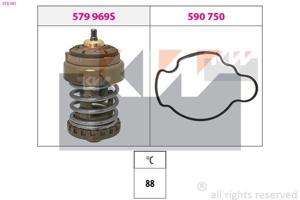 Termostat, środek chłodzący KW 579 981