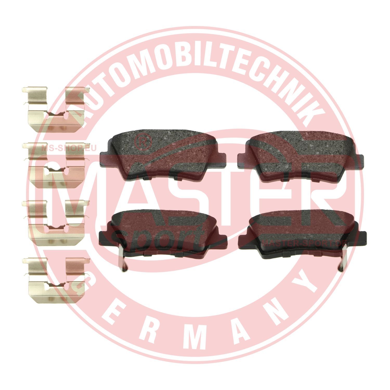 Zestaw klocków hamulcowych, hamulce tarczowe MASTER-SPORT GERMANY 13046056502N-SET-MS