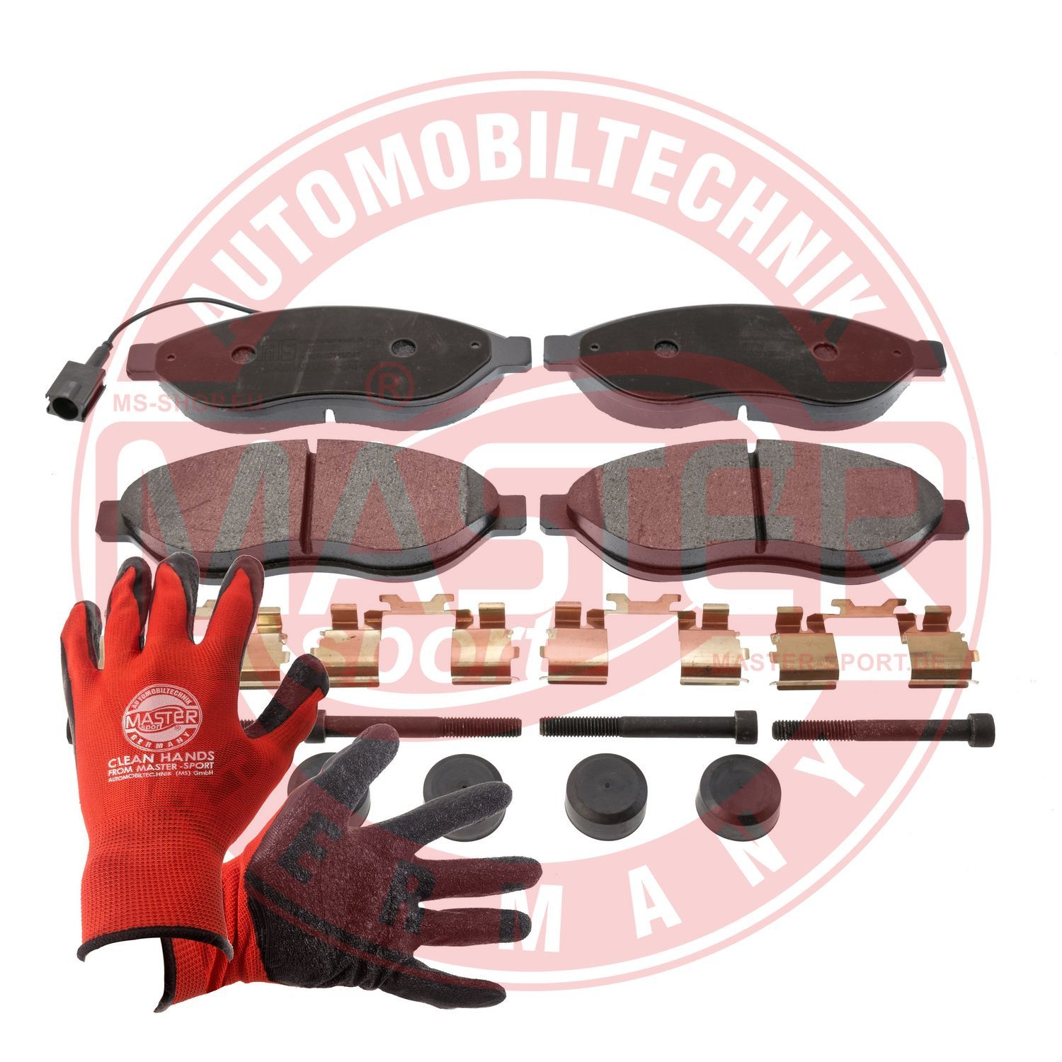 Zestaw klocków hamulcowych, hamulce tarczowe MASTER-SPORT GERMANY 13046048072N-SET-MSP