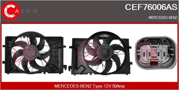 Elektromotor, větrák chladiče CASCO CEF76006AS