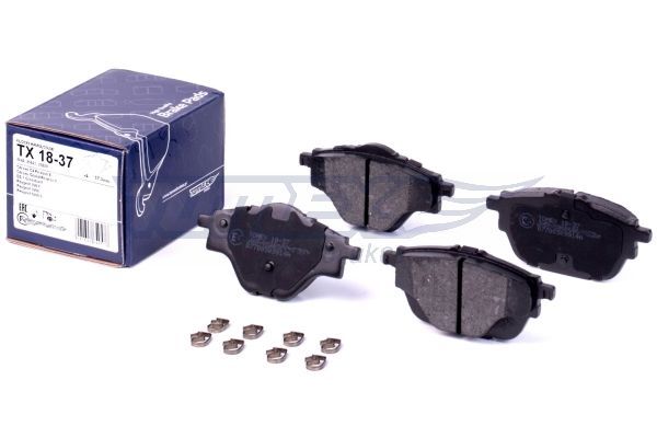 Levně Sada brzdových destiček, kotoučová brzda TOMEX Brakes 18-37